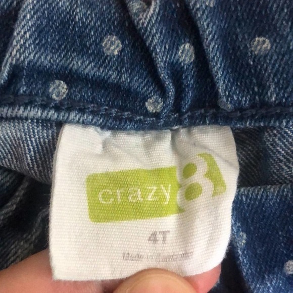 Crazy 8 Polka Dot Elastic Waist Jean 4T - Picture 2 of 4